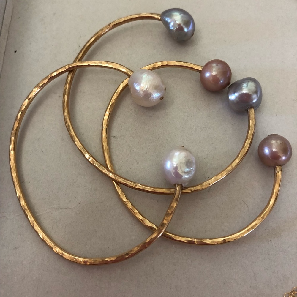 Pearl Cuff Bracelets